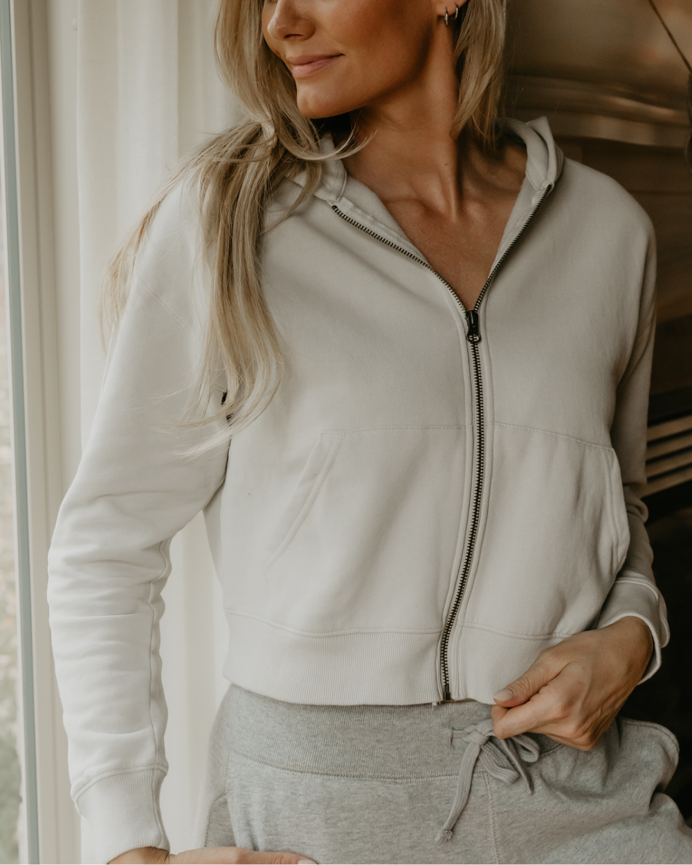 Crop Full Zip Hoodie | Steel City Brand | Womens Soft Sweatshirt