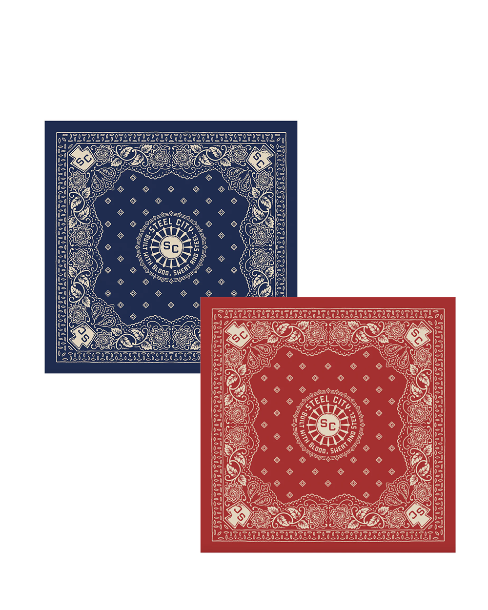 Blood Sweat Steel Bandana | Steel City Brand | Standard Accessories