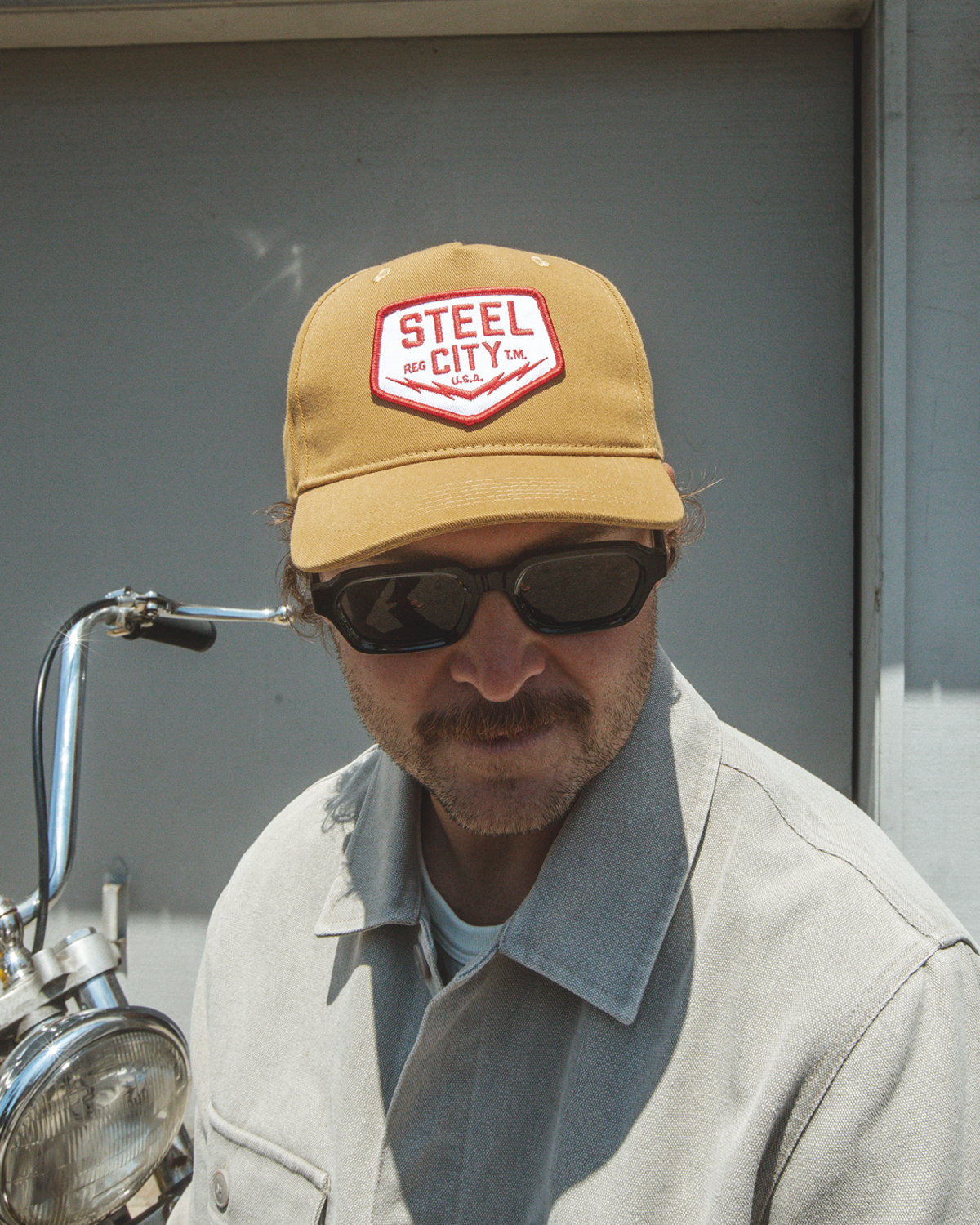 Bolts Patch Snapback Hat | Steel City Brand | Vintage Baseball Cap