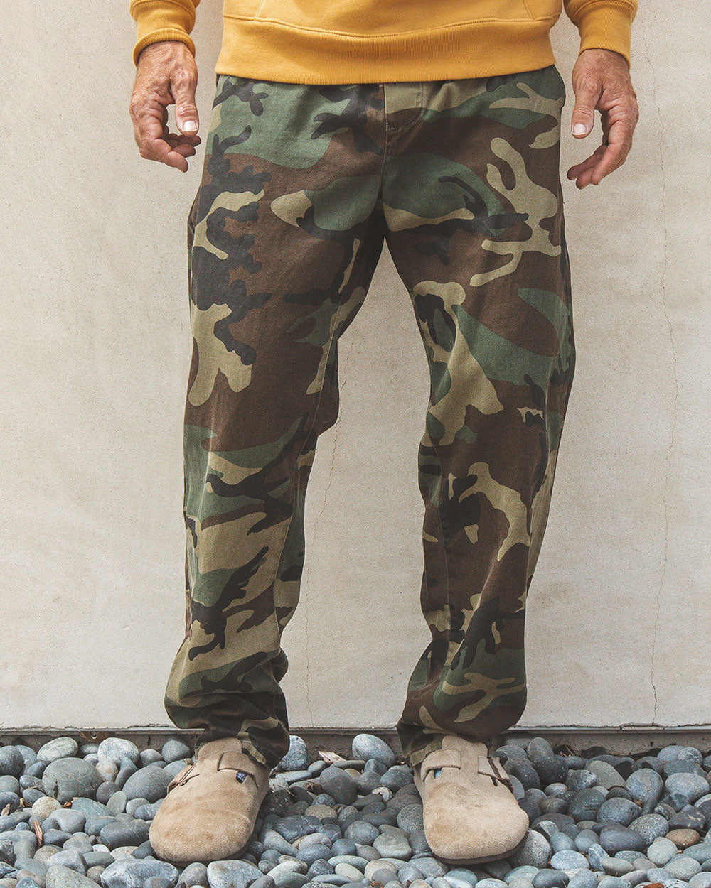 STRETCH CHINO RIBBED EASY PANTS カーキ　サイズ3 chino-pants-light-green-