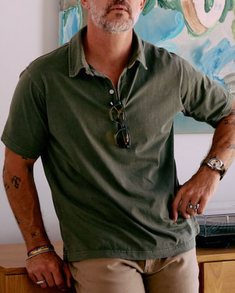 Cotton Short Sleeve Polo Shirt | 3 Button Up Collar | Steel City Brand