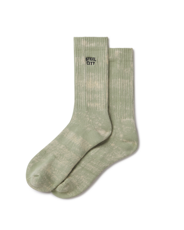 Green Dye Socks