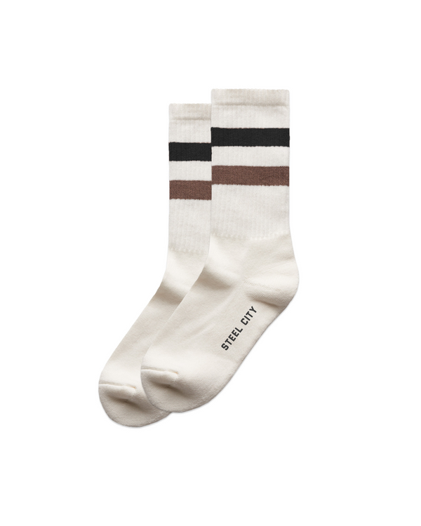 Black & Brown Striped Socks