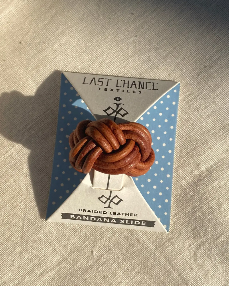 Braided Leather Slide