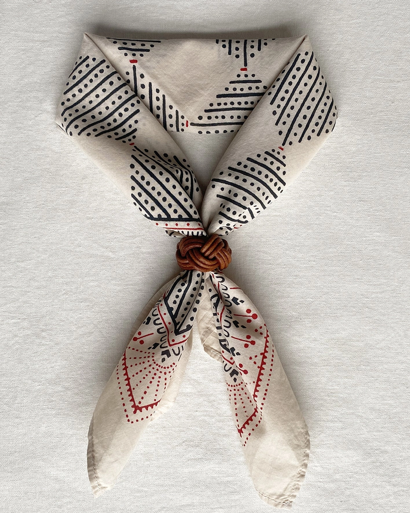 Braided Leather Slide