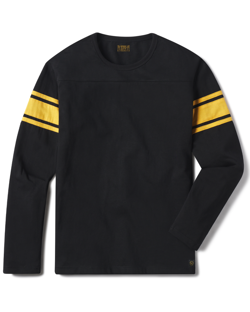 Black and yellow sales long sleeve shirt