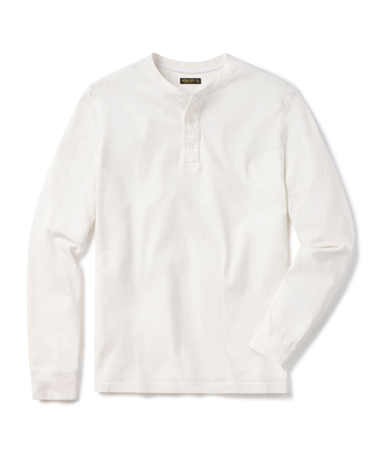 Perfect Long Sleeve Henley | Steel City Brand | USA Made Button Shirt