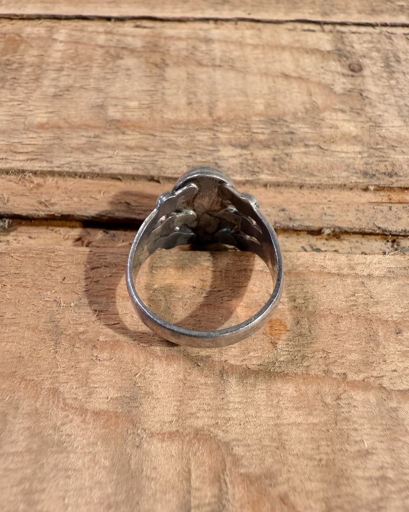 Sterling Silver Vintage Jade Ring