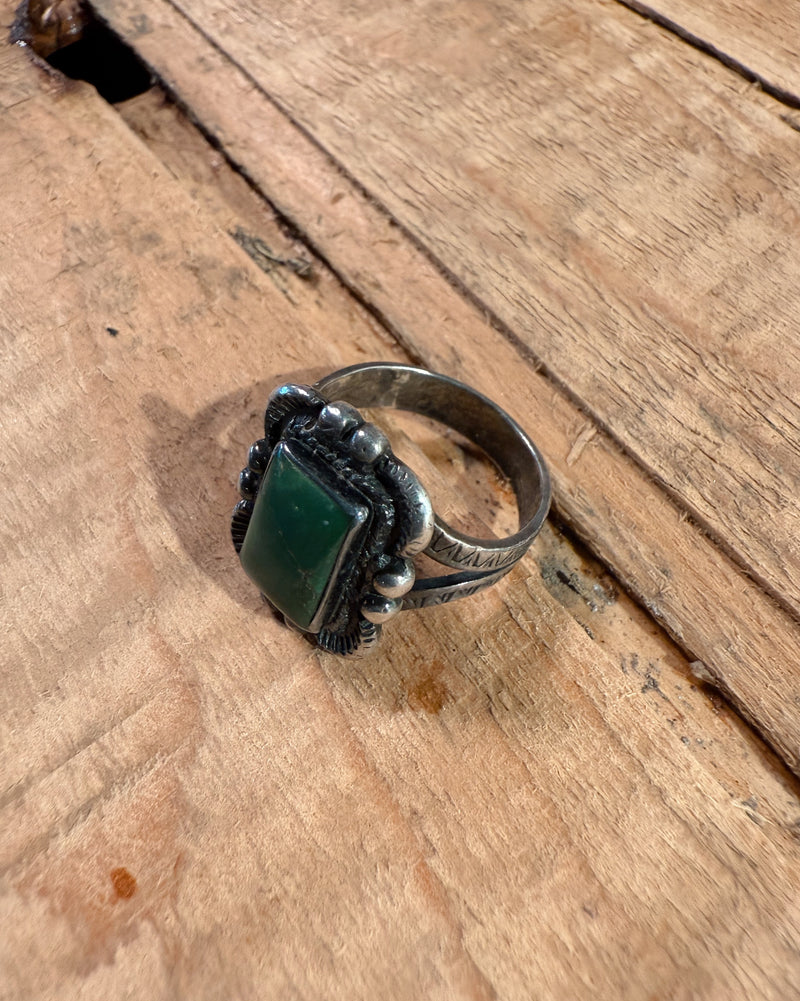 Sterling Silver Navajo Jade Ring
