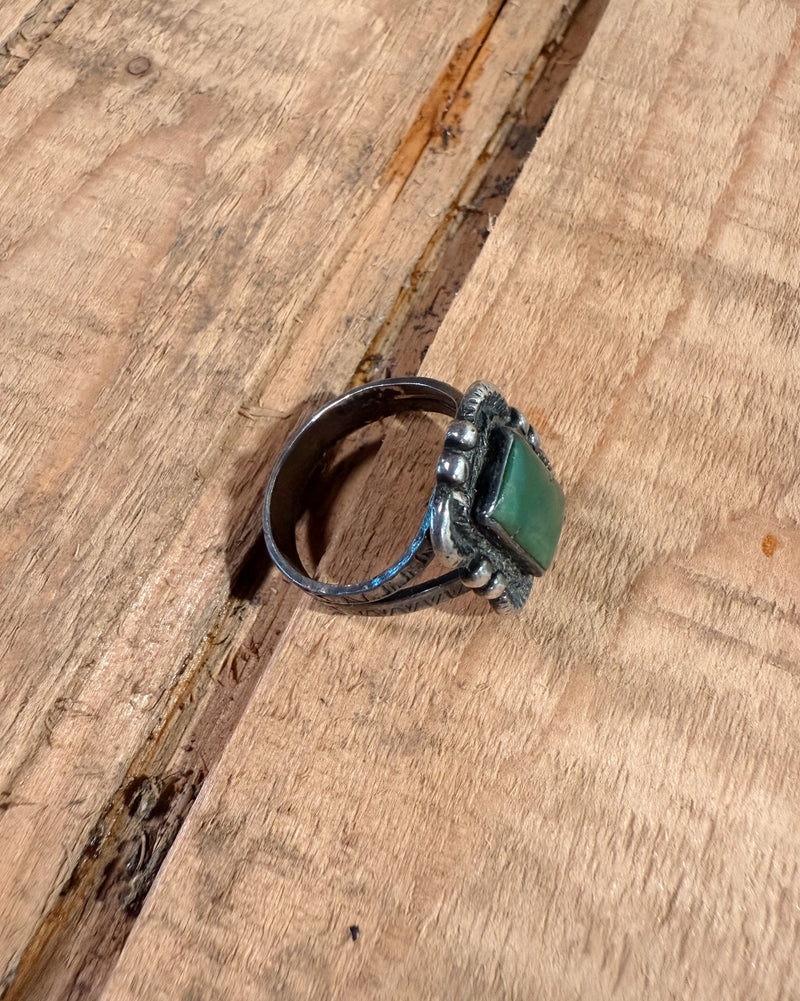 Sterling Silver Navajo Jade Ring