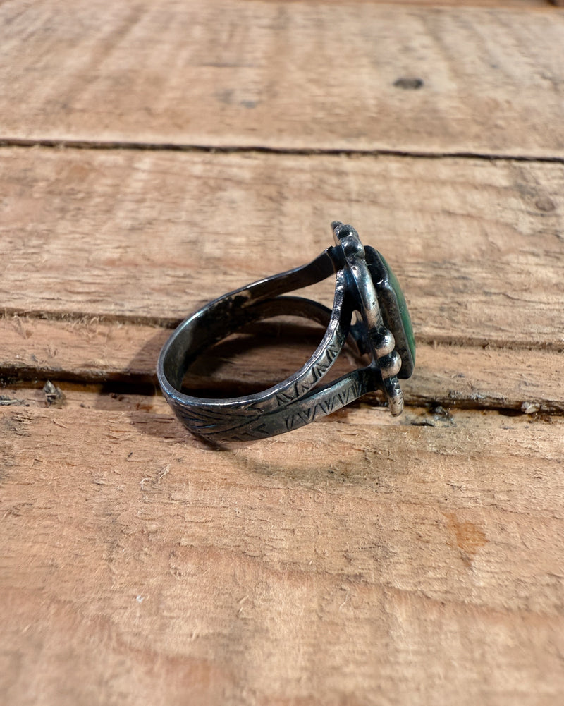 Sterling Silver Navajo Jade Ring