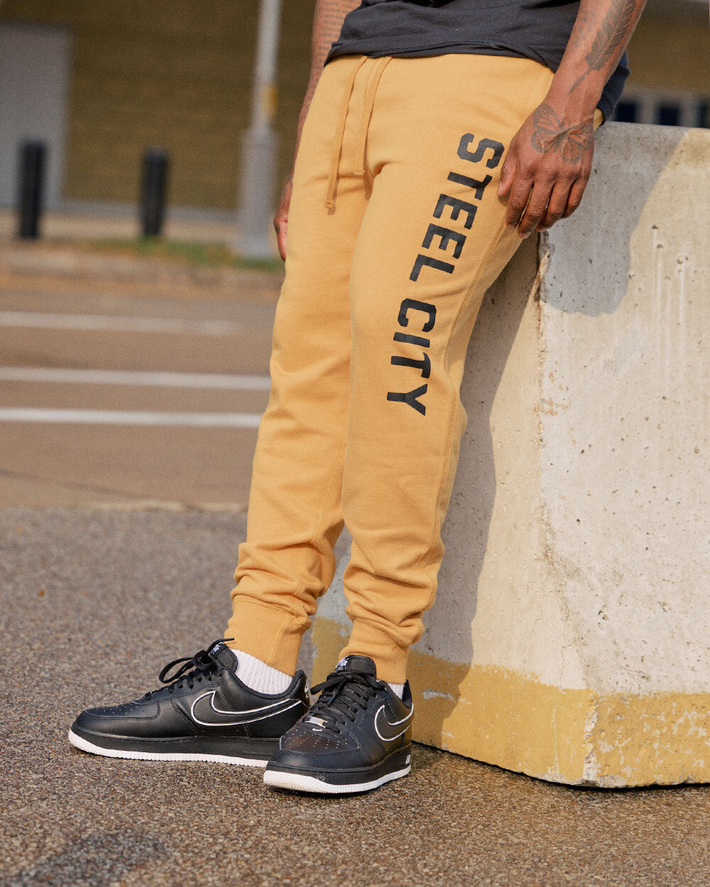 Heavyweight Jogger Sweatpants Steel City Brand Cozy French Terry