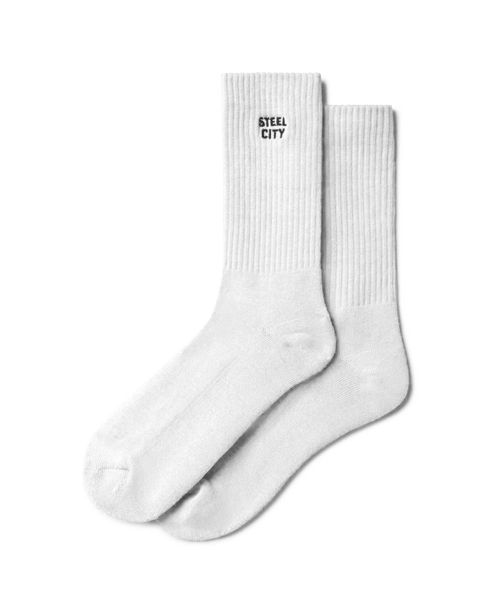 Steel City Logo Socks - Black | Steel City Brand | Pittsburgh