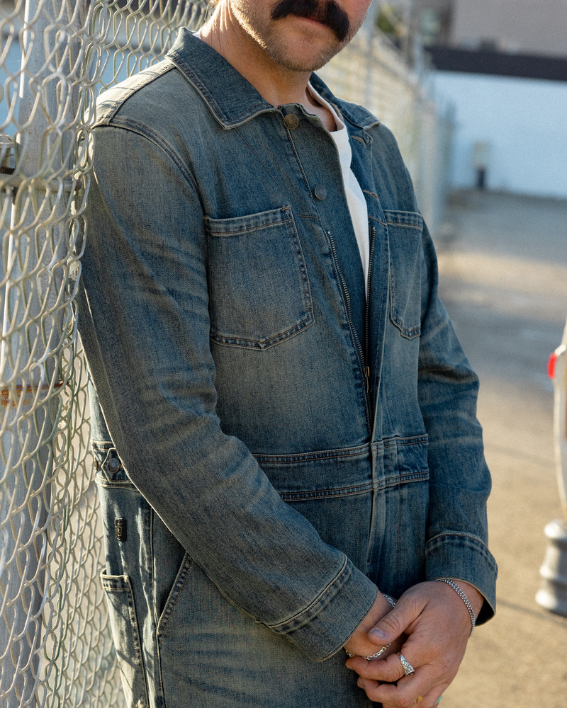 Mechanics Denim Coverall | Mid-weight Standard Fit | Steel City Brand
