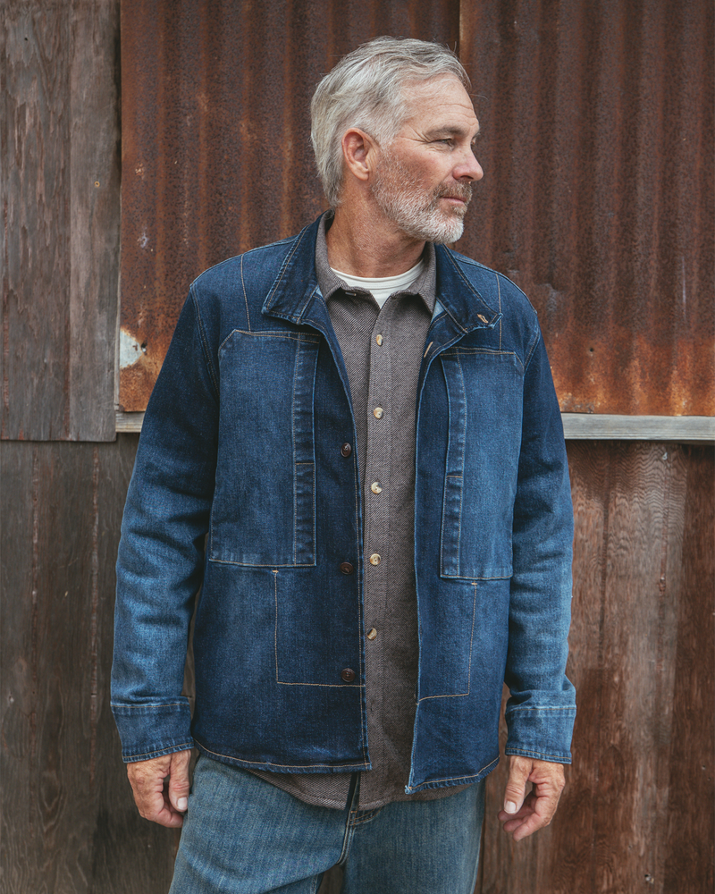 nomad clothing JET Mサイズ Nomad Denim Chore Jacket | Steel City Brand | Vintage Jean Coat
