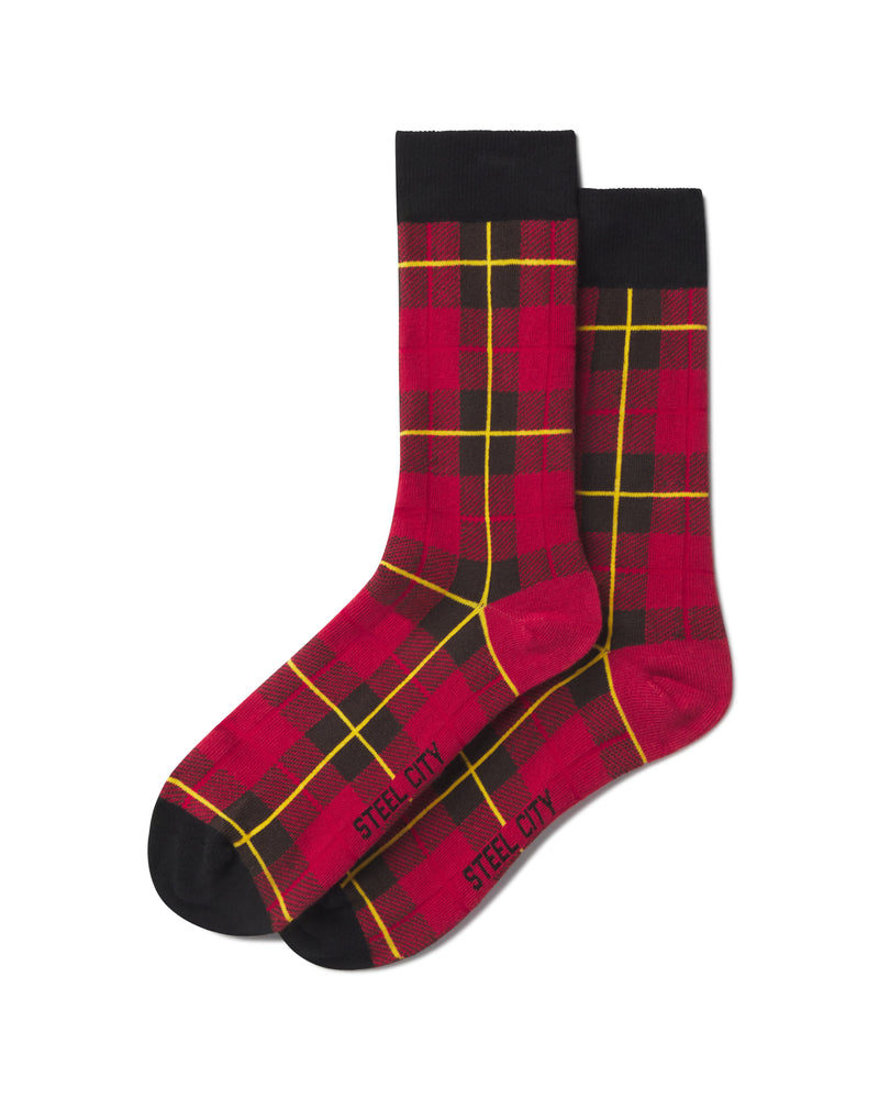 Red Plaid Socks