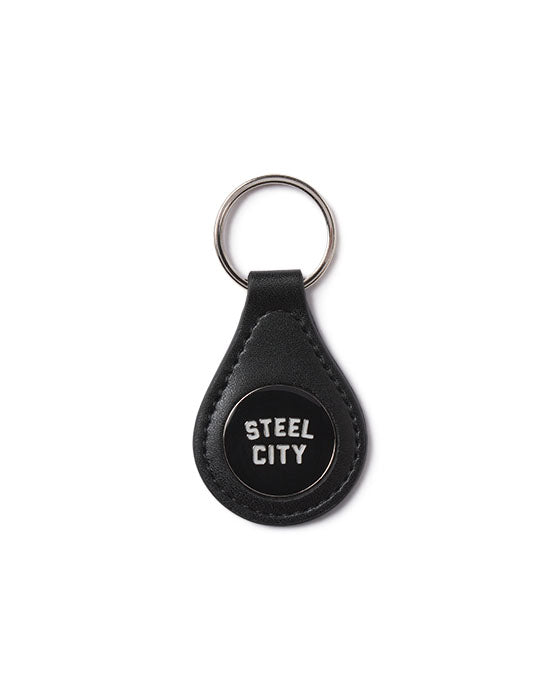 Leather Logo Keychain