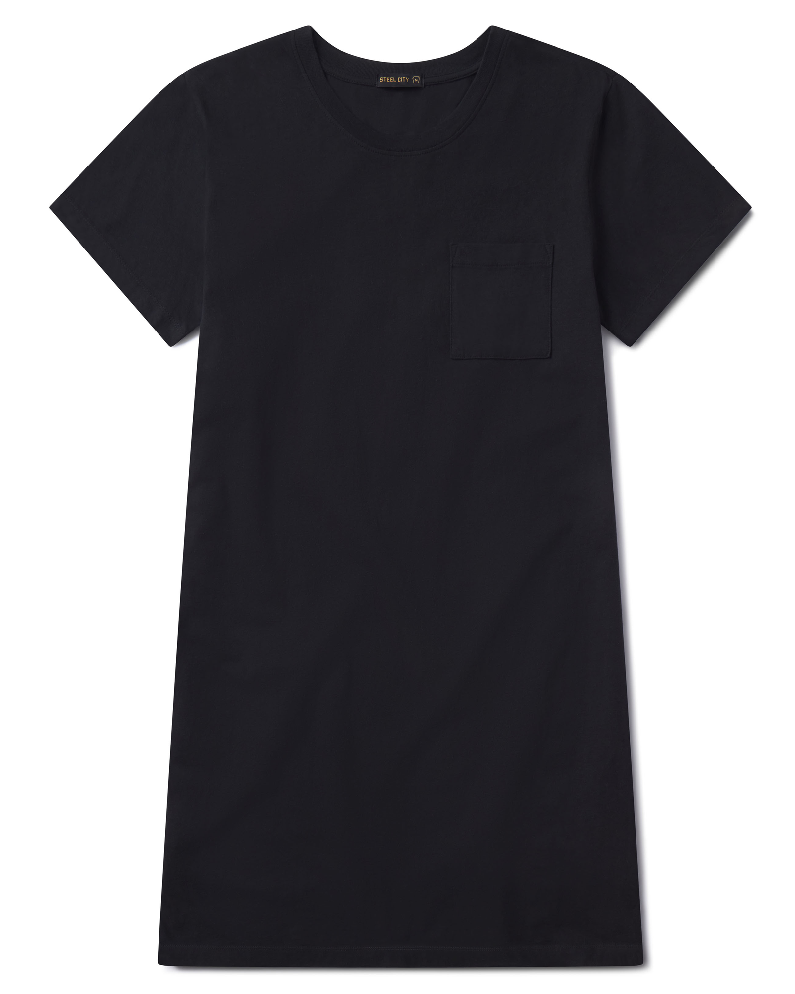 black dress tee shirt T-Shirt | Steel City Brand | Women Basic Summer The relaxed t Black A-Line Tulle High Size:XSP truefit:root:martinez-long-sleeve-mini-dress-black