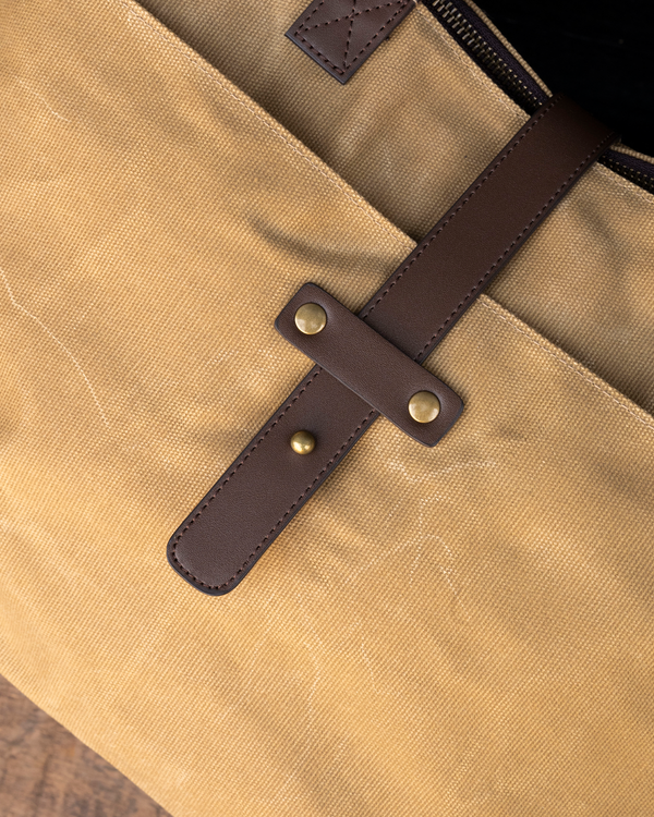 Waxed Canvas Tote Bag