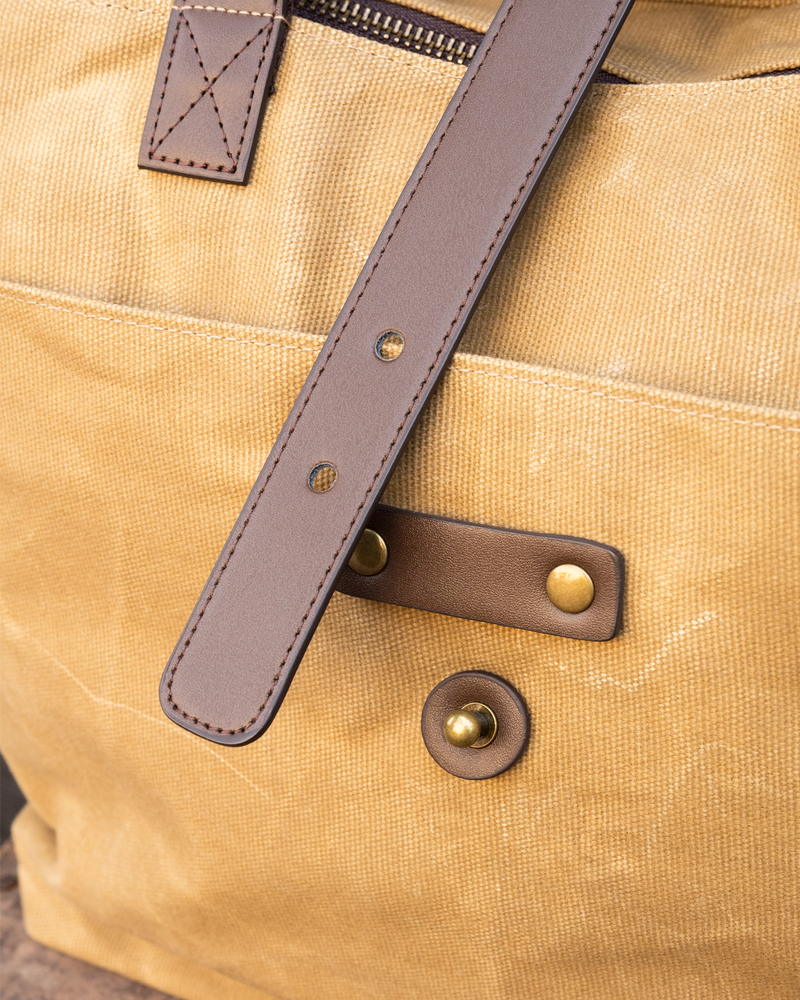 Waxed Canvas Tote Bag