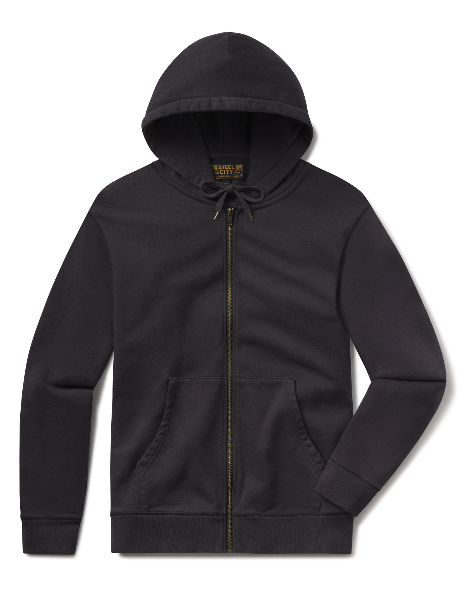 Black Hoodie French Terry Blank Hoodies Vintage French Terry