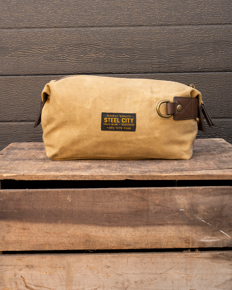 Waxed Canvas Dopp Bag