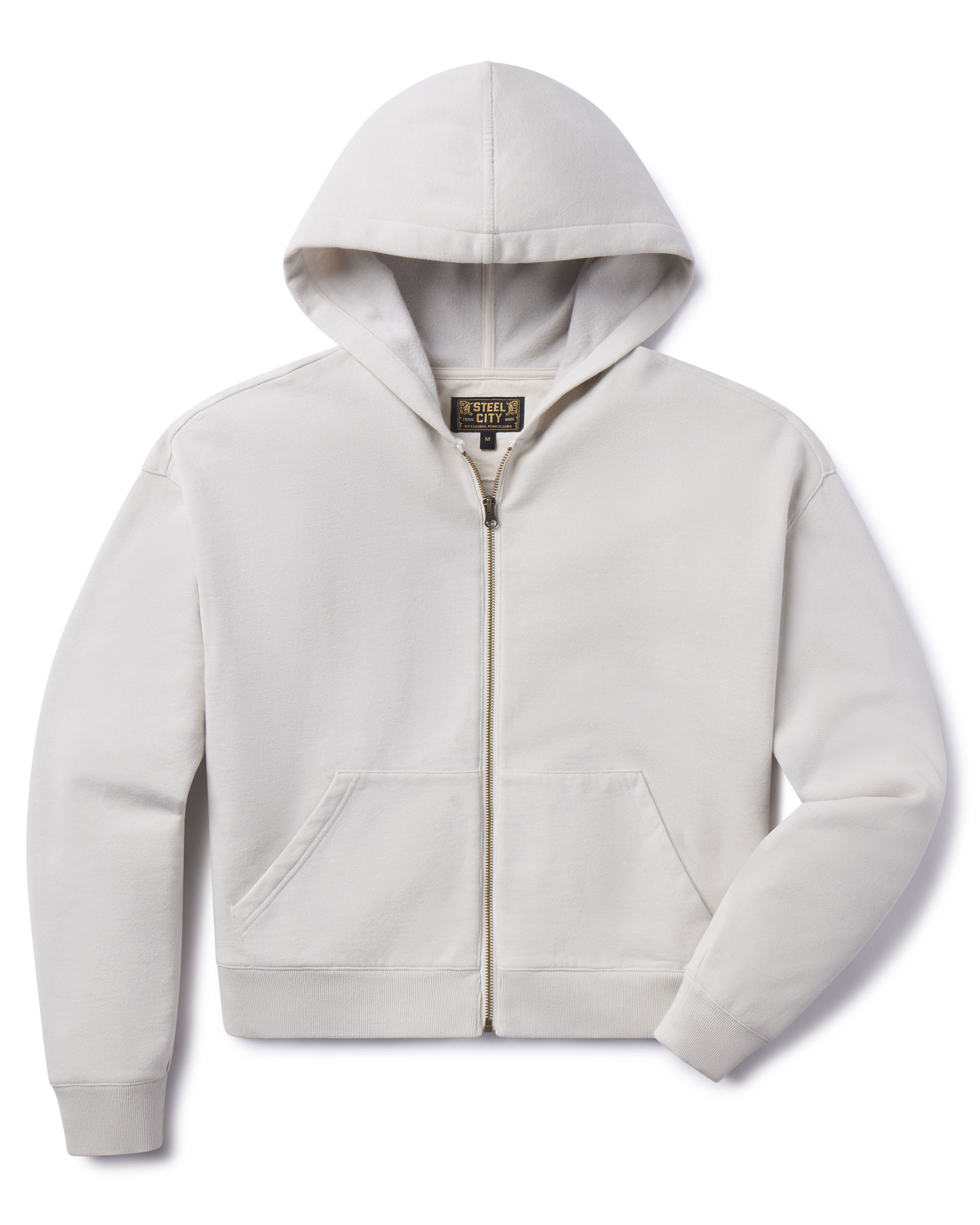 Crop Full Zip Hoodie | Steel City Brand | Womens Soft Sweatshirt