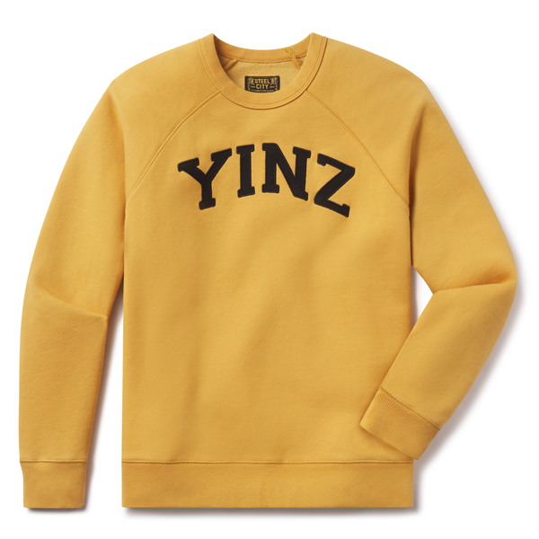 【GOLDEN 】JOURNY UNISEX CREW SWEAT Yinz Crewneck Gold | Steel City Brand | Pittsburgh Fleece | Yinz