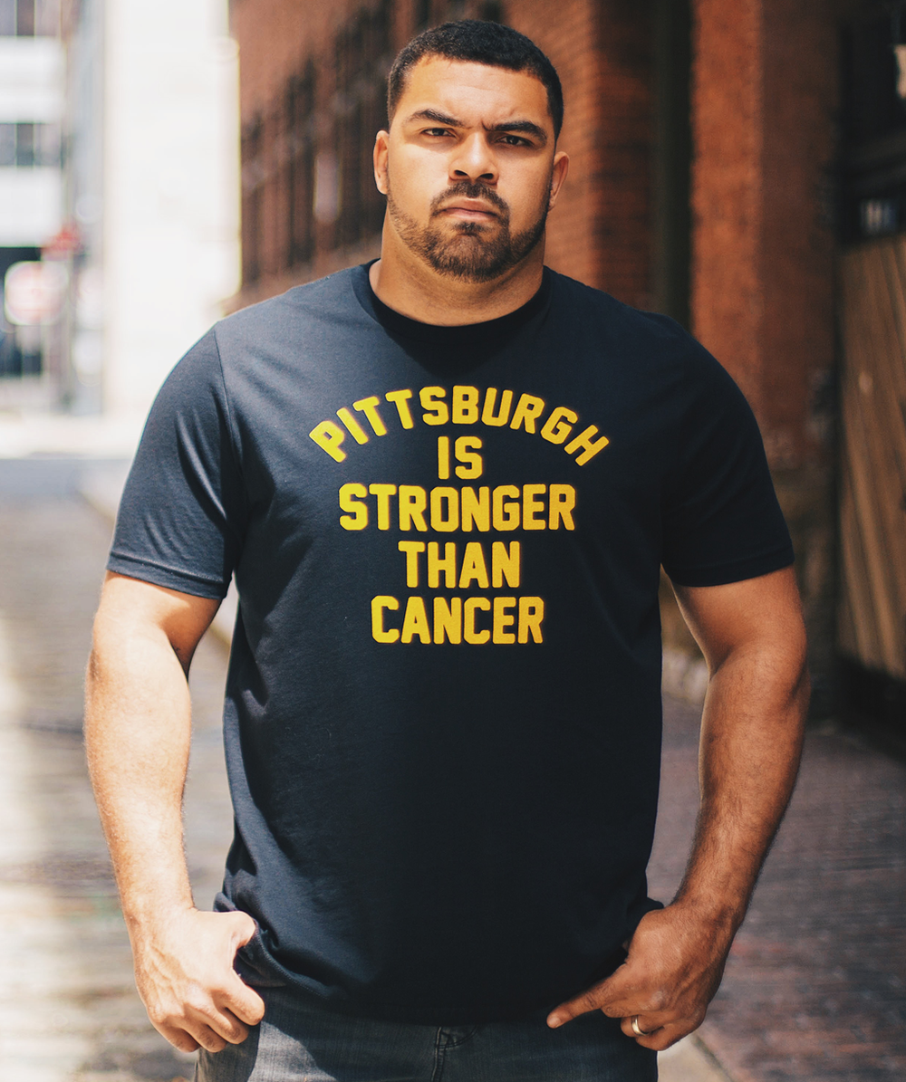 Pittsburgh Is Stronger Than Cancer Awareness T-Shirt Pittsburgh Is Stronger Than Cancer Awareness T-Shirt