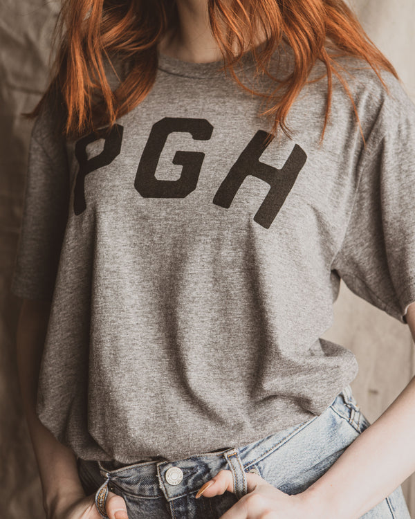 Black PGH Print on Gray T-Shirt