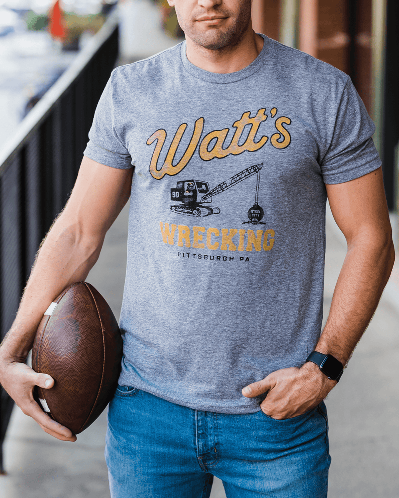 Watt's Wrecking T-shirt | Steel City | Pittsburgh Football Tee